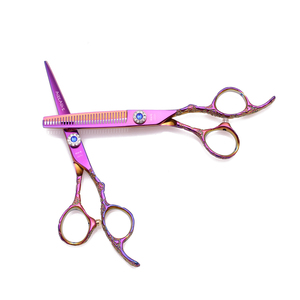 Ciseaux à cheveux professionnels 5,5'' 6'' AQIABI en acier inoxydable, ciseaux de coupe et ciseaux à effiler japonais pour coiffeur A9002 - Product Image 4