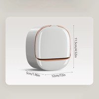 Support mural HZ23 sans perçage, sans drainage, en PP, pour salle de bain, avec étagère de rangement et porte-savon – Vente en gros