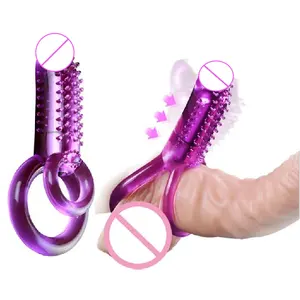Nieuwe Cock Ring Vibrator Vibrerende Ringen Clitoris Stimulator Penis Erectie Verbeteren Seksvermogen Product Seksspeeltjes Voor Mannen