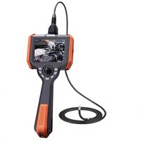 Endoscope industriel avec objectif de 3.9mm, câble de 2m, écran HD de 5 pouces, articulation à 360 degrés, fibre optique étanche IP67, 5X