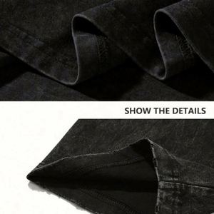 Custom Graphic T Shirt Men Vintage Hiphop Cotton Streetwear Oversized Tee Tops Cactus Jack Lightning Brown - Product Image 3