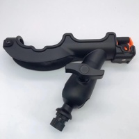 Support de canne à pêche pivotant universel noir support accessoire en Nylon pince sur rotation à 360 ° pour kayak bateau quai canoë Yacht