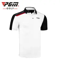 PGM Kaus Golf Lengan Pendek Kustom Cepat Kering Premium Kaos Polo Golf Desain Anda Sendiri Logo Kustom Kemeja Golf Pria