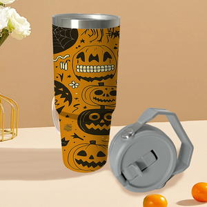 Halloween <span class=keywords><strong>Horror</strong></span> Series 30oz EE. UU. Almacén 2 días de entrega 30oz Acero inoxidable Aislado Taza de café frío Tapa a prueba de derrames Pajita - Product Image 3