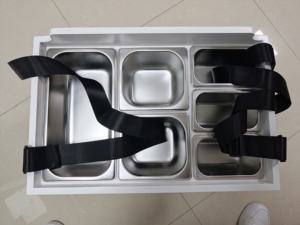 Деревянные подносы с ремешком, поднос Gastronorm Usherette, поднос для вечеринок и киновечеров, поднос для подачи попкорна Usherette - Product Image 2