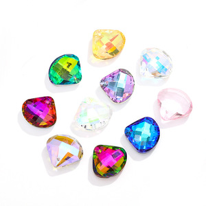 Nantong Pear Cut Crystal Glass Pendant <b>Beads</b> Single Hole For Jewelry Making DIY Accessories - Product Image 5