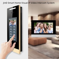 Sistema de Videoportero Inteligente JinD con Pantalla Táctil IP, Compatible con Tuya, para Edificios de Múltiples Apartamentos