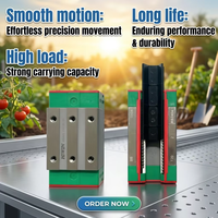 Rail de guidage linéaire à rouleaux robuste série HIWIN RGH RGW, blocs RGH/W15 20 25 30 35 45 55 65 CA HA, longue durée de vie pour