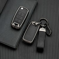 Housse de clé de voiture en métal populaire pour Changan UNI X5 X7 CS75 Plus UNI-V UNI-Z LUMIU HUNTER CS15 CS35 CS95 EADO en noir bleu marron