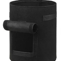 Lot de 5 sacs de culture en tissu non tissé épais et résistants de 25 gallons avec trous de drainage et poignées, style moderne