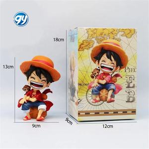 Statuetta Anime <span class=keywords><strong>One</strong></span> <span class=keywords><strong>Piece</strong></span> da 13cm, Luffy Seduto e Ridente, Action Figure Kawaii di Sanji e Zoro, Ornamenti per Camera e Auto, Giocattoli da Collezione - Product Image 3