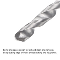 Uxcell – forets en carbure solide, 25mm, C2/K20, outil de perçage de métaux à tige droite non revêtue, pour acier inoxydable, aluminium, fer, plastique