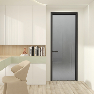 Moderno premio in legno massello Porte francesi finito per ingresso principale soggiorno Porte per casa residenziale ingresso interno anteriore - Product Image 2