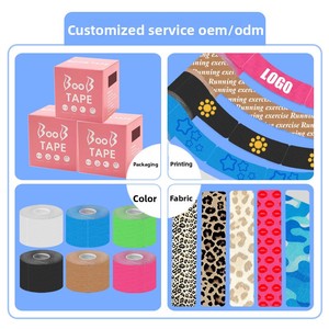 Cinta de Kinesiología Precortada para Hombro y Músculos, Cinta <span class=keywords><strong>Kinesio</strong></span> Pre-Rotada, Vendaje Deportivo para Bádminton, Soporte para Hombro y <span class=keywords><strong>Tobillo</strong></span> - Product Image 2