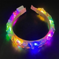 Prix d'usine Neno Bandeaux lumineux LED pour soirées et boîtes de nuit, accessoires de cheveux scintillants à paillettes pour cosplay, cadeau