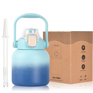 Botol air perut besar OEM ODM kualitas tinggi untuk anak-anak 18/8 baja tahan karat kelas aman makanan cangkir vakum olahraga untuk Kemah kantor - Product Image 2