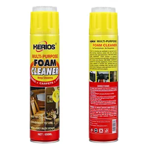 650ml HERIOS Car Care Multifunctional Interior Wash All Purpose Foam Cleaner Spray Car Seat Multi Purpose Foam Cleaner