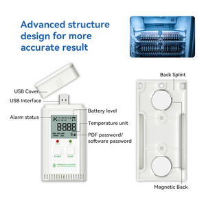 เครื่องบันทึกอุณหภูมิ Atlas <span class=keywords><strong>Pro</strong></span>-IUT สำหรับน้ำแข็งแห้ง แบบ USB สำหรับห้องเย็น ห่วงโซ่ความเย็น และตู้แช่แข็ง - Product Image 3