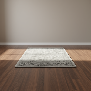 Alfombra de área con patrón geométrico, hecha a máquina, de algodón Wilton, de pelo bajo y fino, para sala de estar o pasillo. - Product Image 2