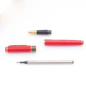 Stylo à encre gel métallique en gros avec logo personnalisé gravé et imprimé pour signature professionnelle et de bureau - Product Image 4