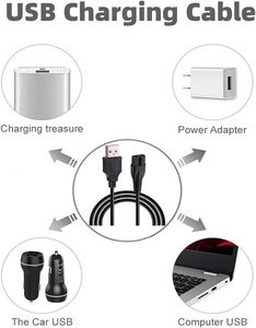 <span class=keywords><strong>Cable</strong></span> de carga USB Cantell de 5V <span class=keywords><strong>para</strong></span> afeitadora <span class=keywords><strong>Philips</strong></span>, chaqueta de PVC de cobre puro, modelos compatibles de 1m S1113 S1112 S1213 S5831 PQ888 - Product Image 5