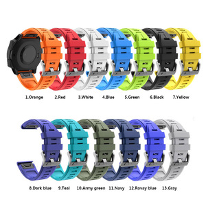 Banda de silicona intercambiable personalizada para <span class=keywords><strong>Garmin</strong></span> <span class=keywords><strong>Fenix</strong></span> <span class=keywords><strong>5</strong></span>/<span class=keywords><strong>5</strong></span> <span class=keywords><strong>Plus</strong></span> Forerunner 935 Instinct correa de alta calidad - Product Image 5
