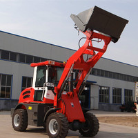 Mini chargeur de roue de la Chine 1.5 T de chargeur d'embout de pelle diesel à quatre roues motrices certifiée par CE flexible compacte dans l'industrie
