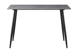 Siyah yemek masası Modern sinterlenmiş taş metal taban ile sinterlenmiş taş masa üstü ile 4 kişi modern yemek masası - Product Image 3