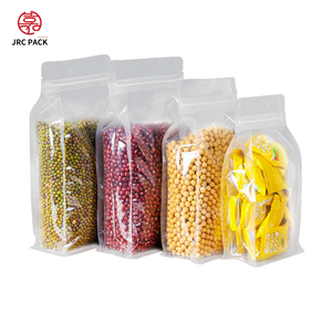 Trong Kho Trong Suốt Dày Tám Bên Con Dấu Phẳng Dưới Nắp Kéo Dây Kéo Bao Bì Túi Hạt Snack Thực Phẩm Cấp Lưu Trữ Túi - Product Image 2