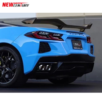 Aile arrière en Fiber de carbone C8 pour Chevrolet Corvette C8 2020 modifié amélioré Z06 aileron d'aile arrière en Fiber de carbone sec