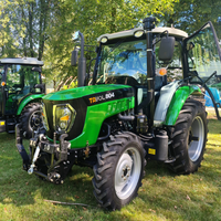 Tractor Agrícola Tavol TB 100HP 4x4 con Rodamientos de Motor y Implementos Completos - Tractor de Ruedas 4WD para Agricultura con Cargador Frontal/Retroexcavadora de Alta Potencia