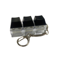 Porte-clés personnalisé en forme de touche de clavier, pendentif pour clavier mécanique, breloque mignonne pour sac à dos, cadeau pour gamer