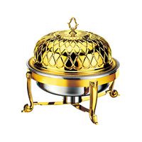Fournitures pour restaurant et hôtel Serveur de buffet en céramique Réchaud en acier inoxydable pour traiteur