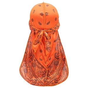 Pañuelos para la Cabeza Extra Largos de Seda con Logotipo Personalizado, Durag Unisex, Doo Rags Deportivos, para Esquí, Diseño Casual, para las Cuatro Estaciones, Cuidado del Cabello - Product Image 1