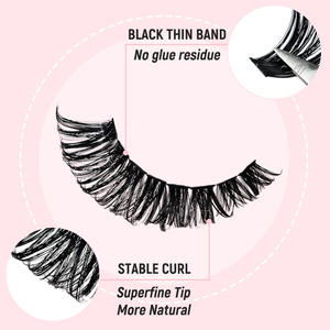 Kit d'<span class=keywords><strong>extension</strong></span> <span class=keywords><strong>de</strong></span> cils en bouquets DIY 8-16mm 20-100D, cils individuels pré-faits doux et naturels - Product Image 4