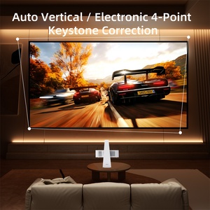 Proyector de TV Inteligente Android 14 Full HD 1080P, Videojuegos <span class=keywords><strong>en</strong></span> 3D, Reuniones, Proyector Digital Giratorio de Tiro Corto para Películas, Wifi, 8K - Product Image 3
