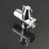 Vanne de dérivation en laiton HONGDEC avec raccord cannelé, adaptateur de robinet pour douche et robinet / toilettes G1/2