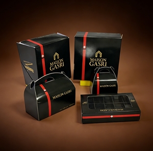 Boîte à pâtisserie pliante en carton, épaississement, emballage portable, boîte personnalisée en trois dimensions, boîte à nourriture pour anniversaire, <span class=keywords><strong>petit</strong></span> gâteau - Product Image 1