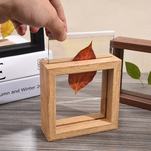 <span class=keywords><strong>Cornice</strong></span> quadrata in legno MDF <span class=keywords><strong>con</strong></span> vetro a doppia faccia 5 7 8 pollici - Product Image 2