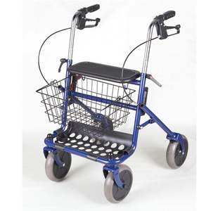 Andador de Acero para Personas Mayores y Discapacitadas, Carrito de Compras con Bandeja y Cesta, Categoría de Producto: Andador y Rollator - Product Image 3
