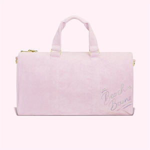 Gran oferta, Terry clásico de nuevo bolso de lona, bolso de lona de gran tamaño, bonito bolso de almacenamiento de Terry con parche de chenilla - Product Image 5