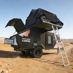 Remorque de camping-car en forme de larme prête pour l'aventure, conçue pour le tourisme tout-terrain en Australie - Product Image 1