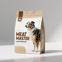 Sacs personnalisés de marque DX imprimés en héliogravure, résistants à l'humidité, en PET/PE, avec fermeture éclair, pour aliments pour chats/animaux, pochettes à fond plat en aluminium, Guangdong