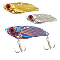 Leurre de pêche à vibrations tremblantes à motif de dragon, à paillettes électro-plaquées, à bouche inclinée, pour la pêche au bar