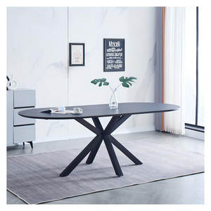 Marble Glass <strong>Narrow</strong> Table KD Metal Small <strong>Dining</strong> Table Set 4 <strong>Chairs</strong> Fixed Extendable Adjustable <strong>Dining</strong> Table - Product Image 6