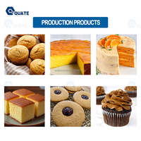 Produktionslinie für Schwammkuchen und Cupcakes mit automatischen Misch- und Dosiermaschinen für industrielle Hochgeschwindigkeits-Kuchenverarbeitung