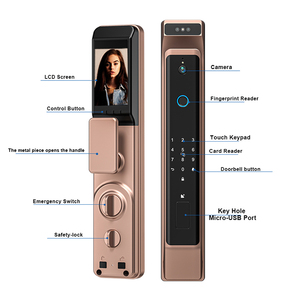 Cerradura Inteligente de Seguridad para el Hogar de <span class=keywords><strong>Nueva</strong></span> Generación UEMON, Smartlife IPS Bar, Huella Dactilar Biométrica, Reconocimiento Facial 3D, Control por Aplicación Android, Plástico - Product Image 2