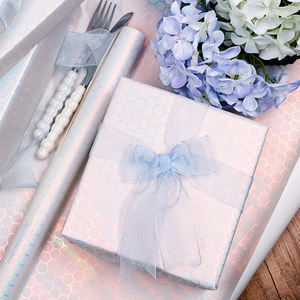 Factory Wholesale Custom <b>Christmas</b> Birthday Luxury <b>Paper</b> <b>Roll</b> 43cm X 300cm <b>Wrapping</b> <b>Paper</b> for Packaging - Product Image 6