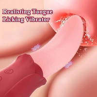 Qualitätszertifizierter Realistischer Zungen-Vibrator Stimulationsspielzeug Leckmassage-Vibratoren Sexspielzeug für Frauen Vaginal Männer Brustwarzen