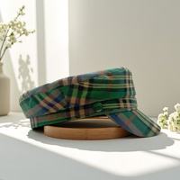 Gorras de Tartán Verde al por Mayor, Gorras Vintage para el Día de San Patricio